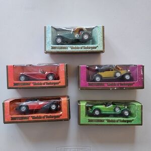 Vintage Matchbox Models of Yesteryear Lot of 5 Diecast Cars w Boxes